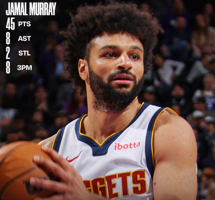 开云kaiyun官方网站-穆雷狂轰45分连刷四纪录！近三战109分势头猛烈 阿德尔曼：他扛起球队|掘金|约基奇|贾马尔-穆雷|NBA常规赛|丹佛掘金队_新浪体育_新浪新闻